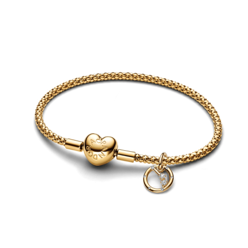 Aries Zodiac Dangle Charm Studded Bracelet Set