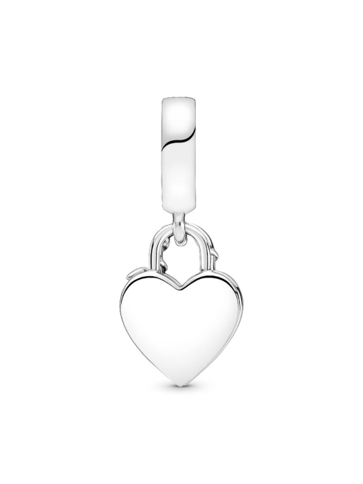 Rose Heart Padlock Dangle Charm - Image 6