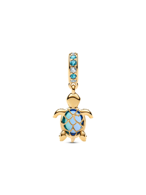 Sea Turtle Murano Glass Dangle Charm - Image 4