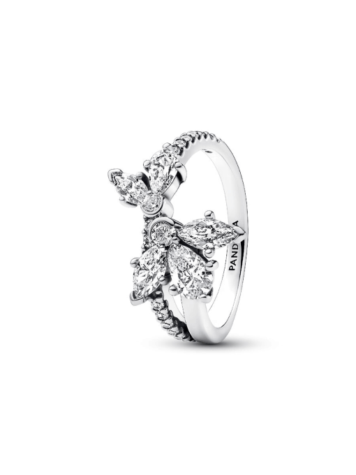 Sparkling Asymmetrical Herbarium Cluster Ring - Image 3