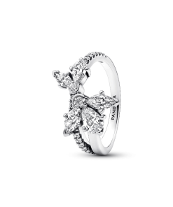 Sparkling Asymmetrical Herbarium Cluster Ring