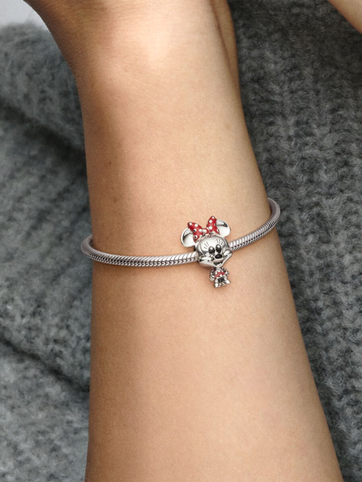 Disney Minnie Mouse Dotted Dress & Bow Charm - Image 2