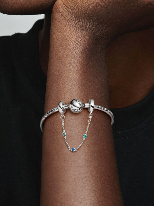 Triple Blue Stone Safety Chain - Image 2