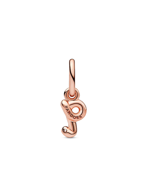 FINAL SALE - Letter Q Script Alphabet Dangle Charm - Image 5