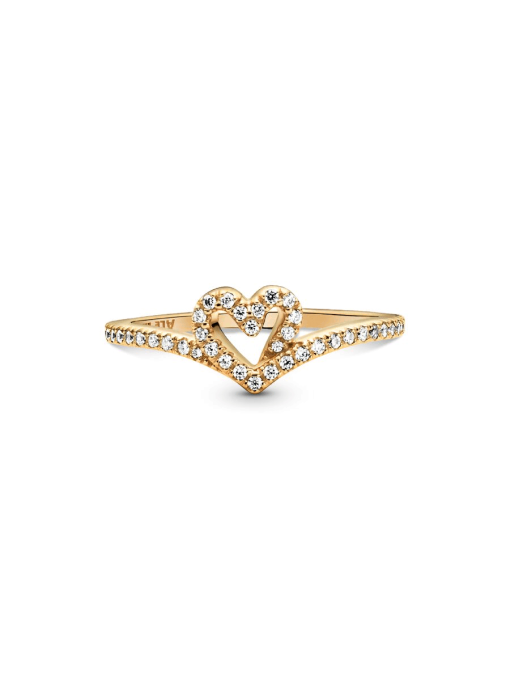 Pandora Timeless Wish Sparkling Heart Ring - Image 5
