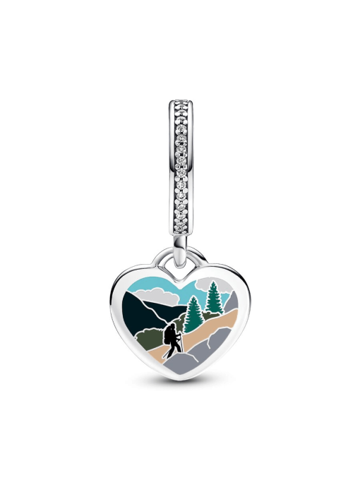 FINAL SALE - Vancouver Hiker Heart Dangle Charm - Image 3