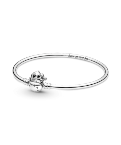 Pandora Moments Disney Stitch Biting Clasp Bangle