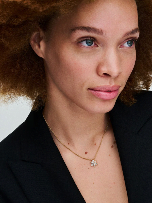 Sparkling Herbarium Cluster Pendant Necklace - Image 4