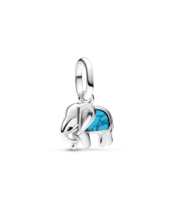 Turquoise-colored Elephant Mini Dangle Charm