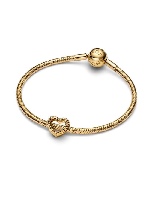 Beaded Open Heart Charm - Image 3