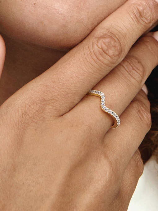 Sparkling Wave Ring - Image 2