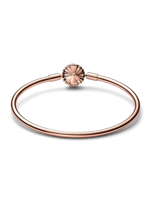 FINAL SALE - Pandora Moments Sparkling Snowflake Clasp Bangle - Image 5