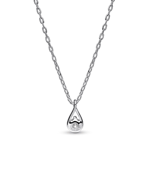 Pandora Infinite Sterling Silver Lab-grown Diamond Pendant Necklace - Image 4