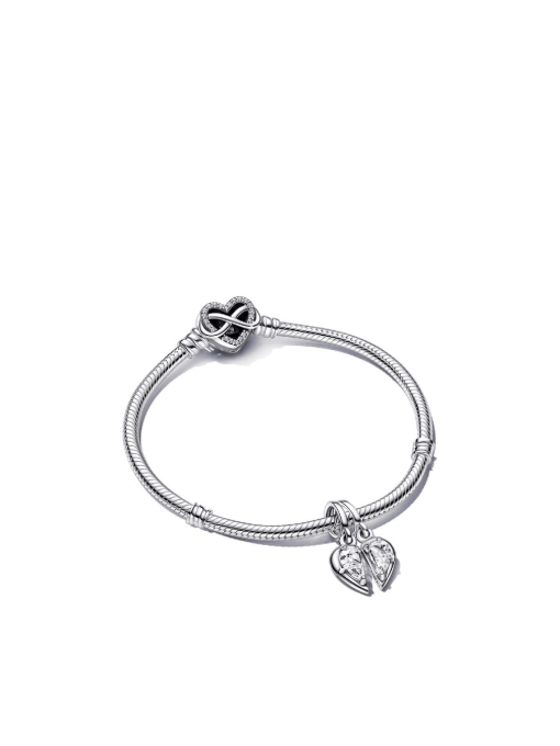 Splittable Mother and Daughter Charm Bracelet Set - Image 2