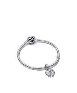 Splittable Mother and Daughter Charm Bracelet Set