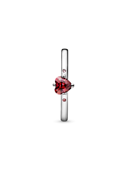Sparkling Red Heart Ring - Image 6