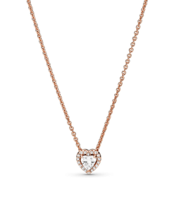Sparkling Heart Collier Necklace