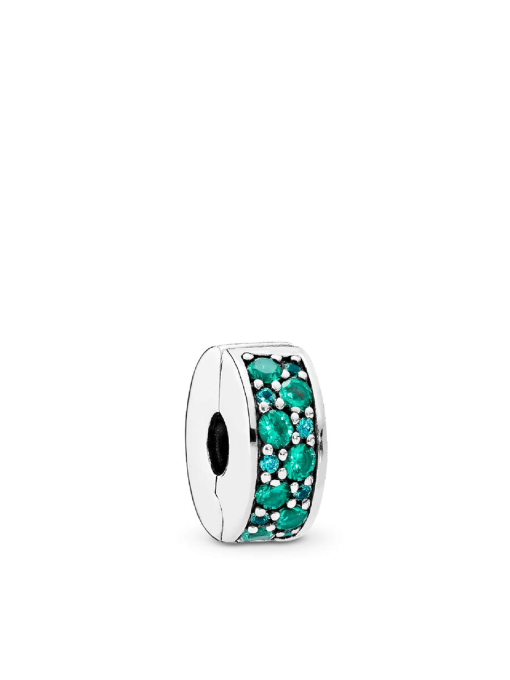 Teal Pavee Clip Charm - Image 6