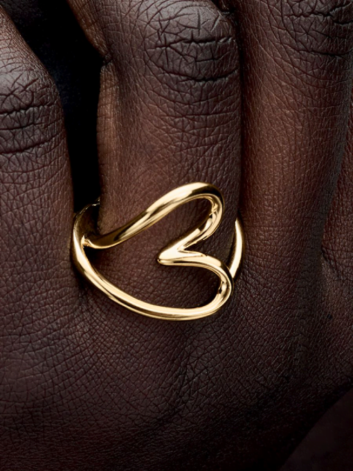 Organically Shaped Heart Ring - Image 2
