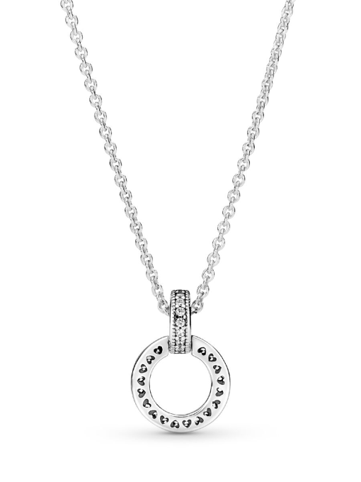 Double Circle Pendant & Necklace - Image 4