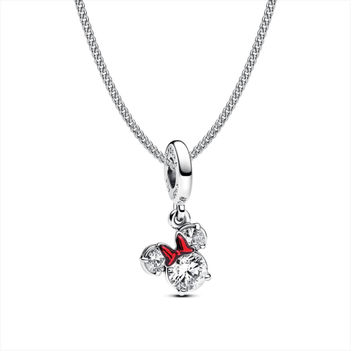 Minnie Mouse Holiday Dangle Charm Necklace Set - Image 2