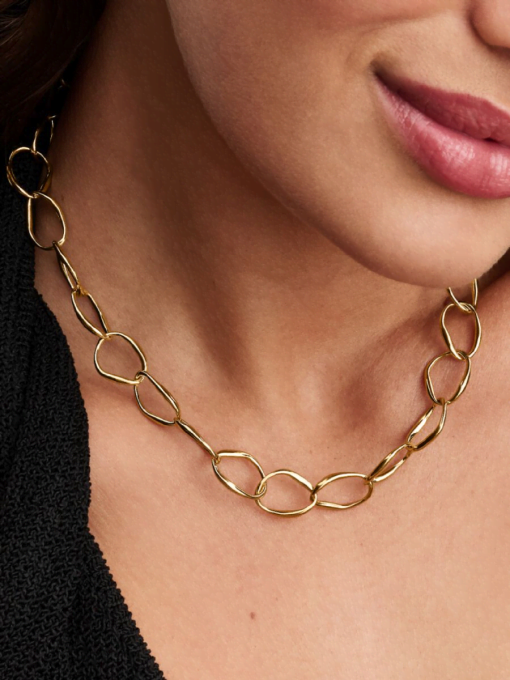 Organically Shaped Link Necklace - Image 2