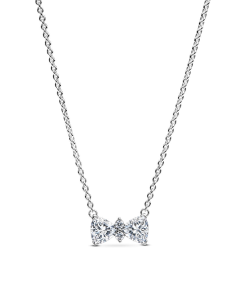 Sparkling Bow Necklace