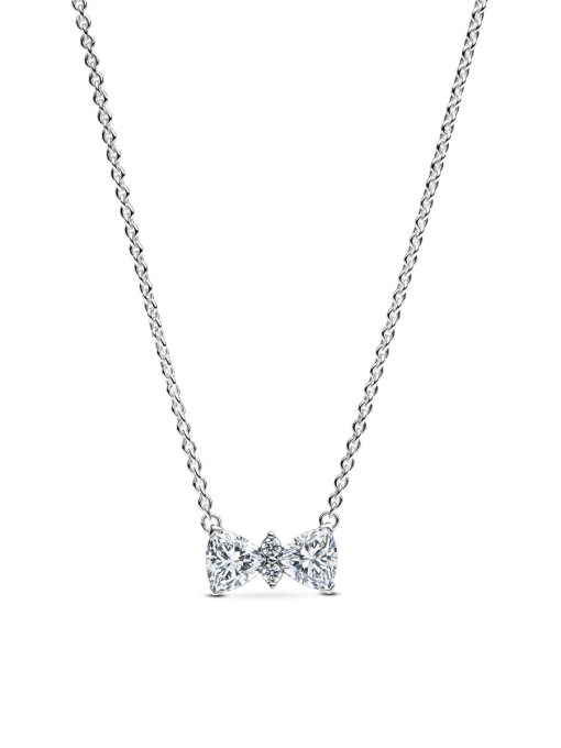 Sparkling Bow Necklace
