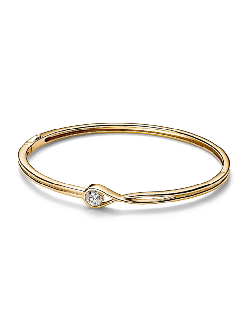Pandora Infinite 14k Gold Lab-grown Diamond Bangle - Image 2