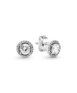 Round Sparkle Stud Earrings
