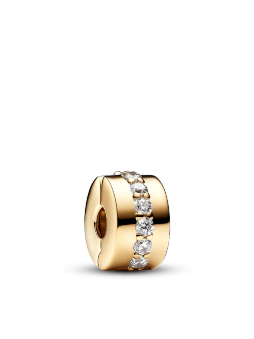 Clear Sparkling Row Clip Charm - Image 3