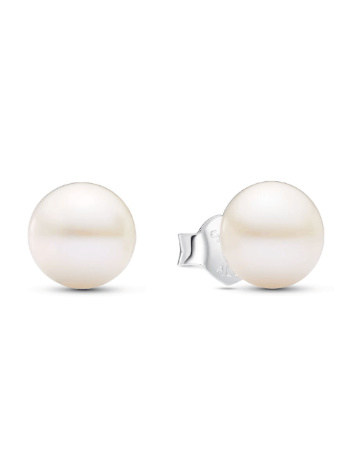 Treated Freshwater Cultured Pearl 7mm Stud Earrings - Image 3