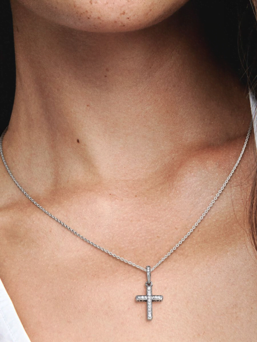 Sparkling Cross Pendant - Image 2