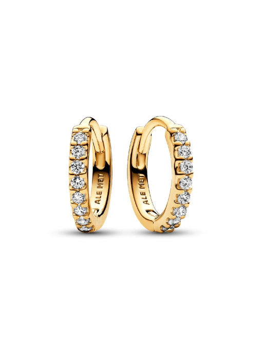 Sparkling Huggie Hoop Earrings