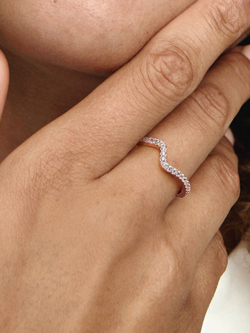 Sparkling Wave Ring - Image 2