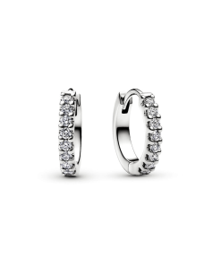 Pandora Era Lab-Grown Diamond Pave Hoop Earrings
