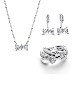 Sparkling Bow Jewelry Set