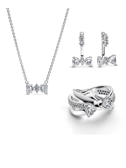 Sparkling Bow Jewelry Set