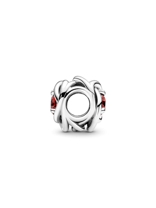 July True Red Eternity Circle Charm - Image 5