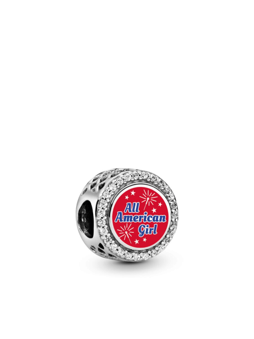 Engravable All American Girl Charm - Image 2