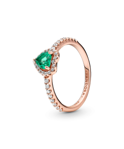 Sparkling Elevated Heart Ring