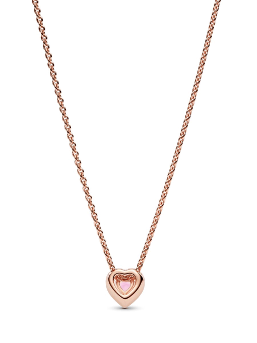 Pink Heart Collier Necklace - Image 3