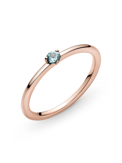 FINAL SALE - Light Blue Solitaire Ring - Image 7