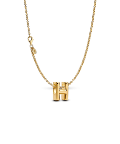 Letter H Charm Necklace