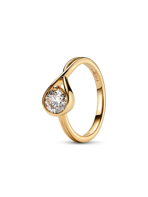FINAL SALE - Pandora Infinite 14k Gold Lab-grown Diamond Ring - Image 3