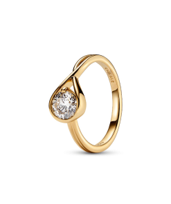 FINAL SALE - Pandora Infinite 14k Gold Lab-grown Diamond Ring