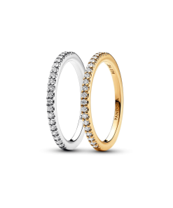 Classic Sparkling Band Ring Set