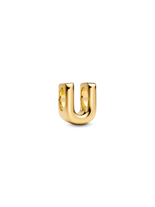 Letter U Charm Necklace - Image 3