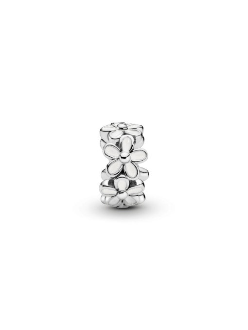 White Daisy Flower Spacer Charm - Image 4