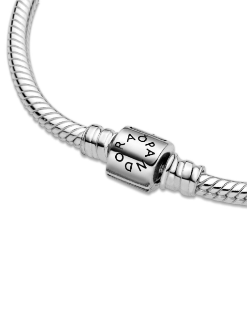 Pandora Moments Barrel Clasp Snake Chain Bracelet - Image 6